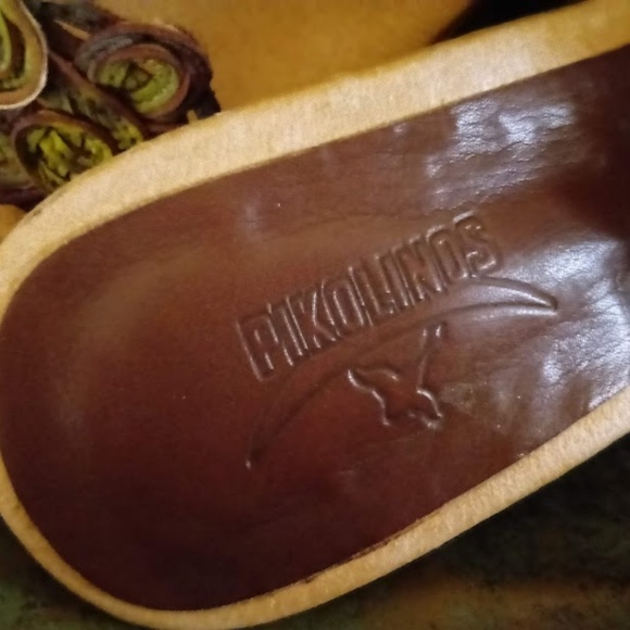 NWOT✨PIKOLINOS LEATHER FLOWER SANDALS - Picture 4 of 8